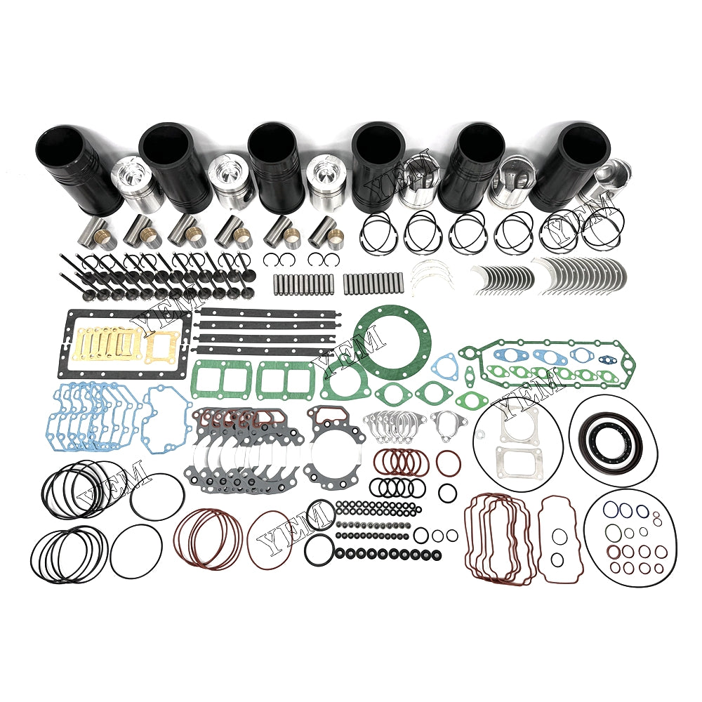 Fast Shipping competitive price Engine Overhaul Rebuild Kit With Gasket Bearing Valve Set For Komatsu 6D125 engine spare parts YEMPARTS