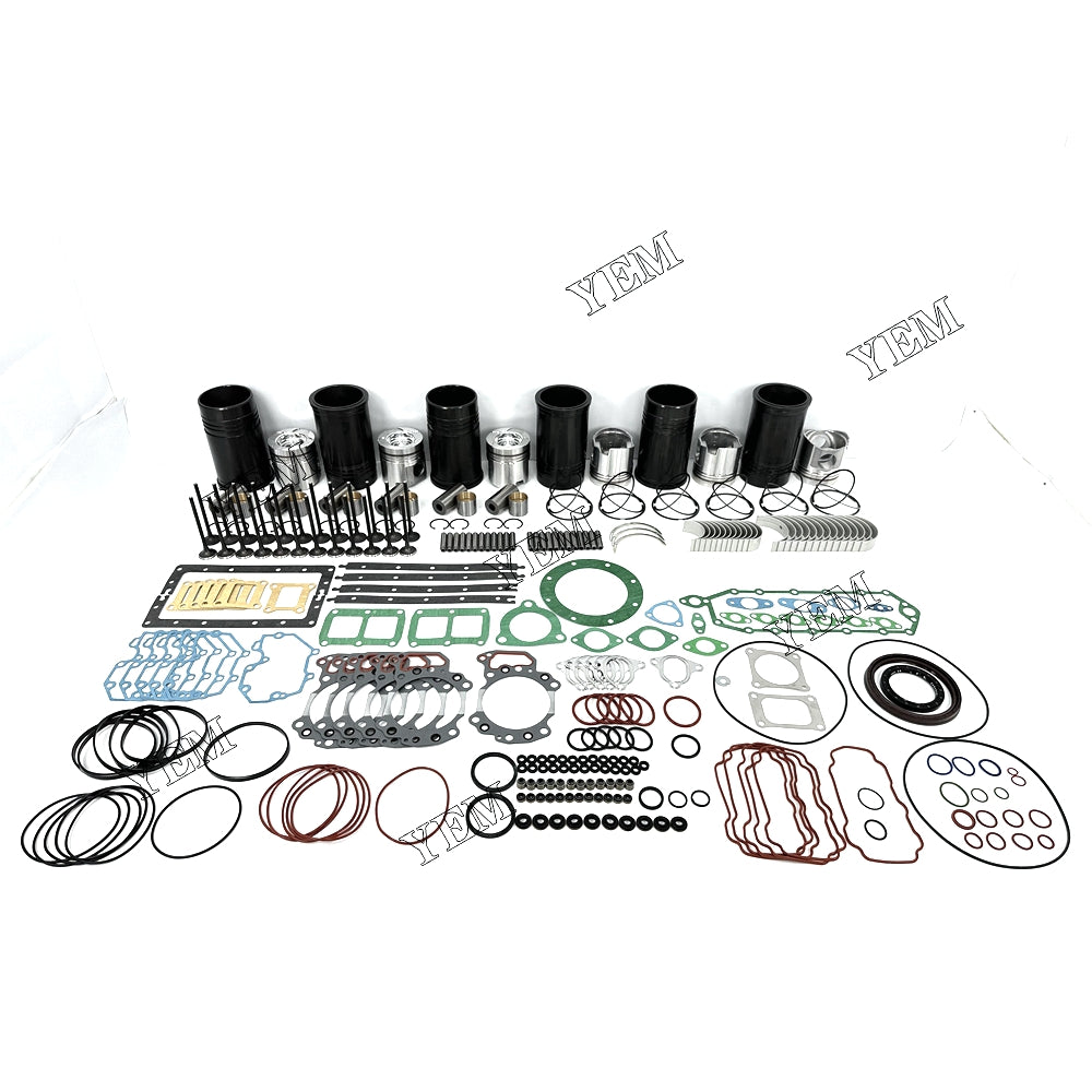 Fast Shipping competitive price Engine Overhaul Rebuild Kit With Gasket Bearing Valve Set For Komatsu 6D125 engine spare parts YEMPARTS