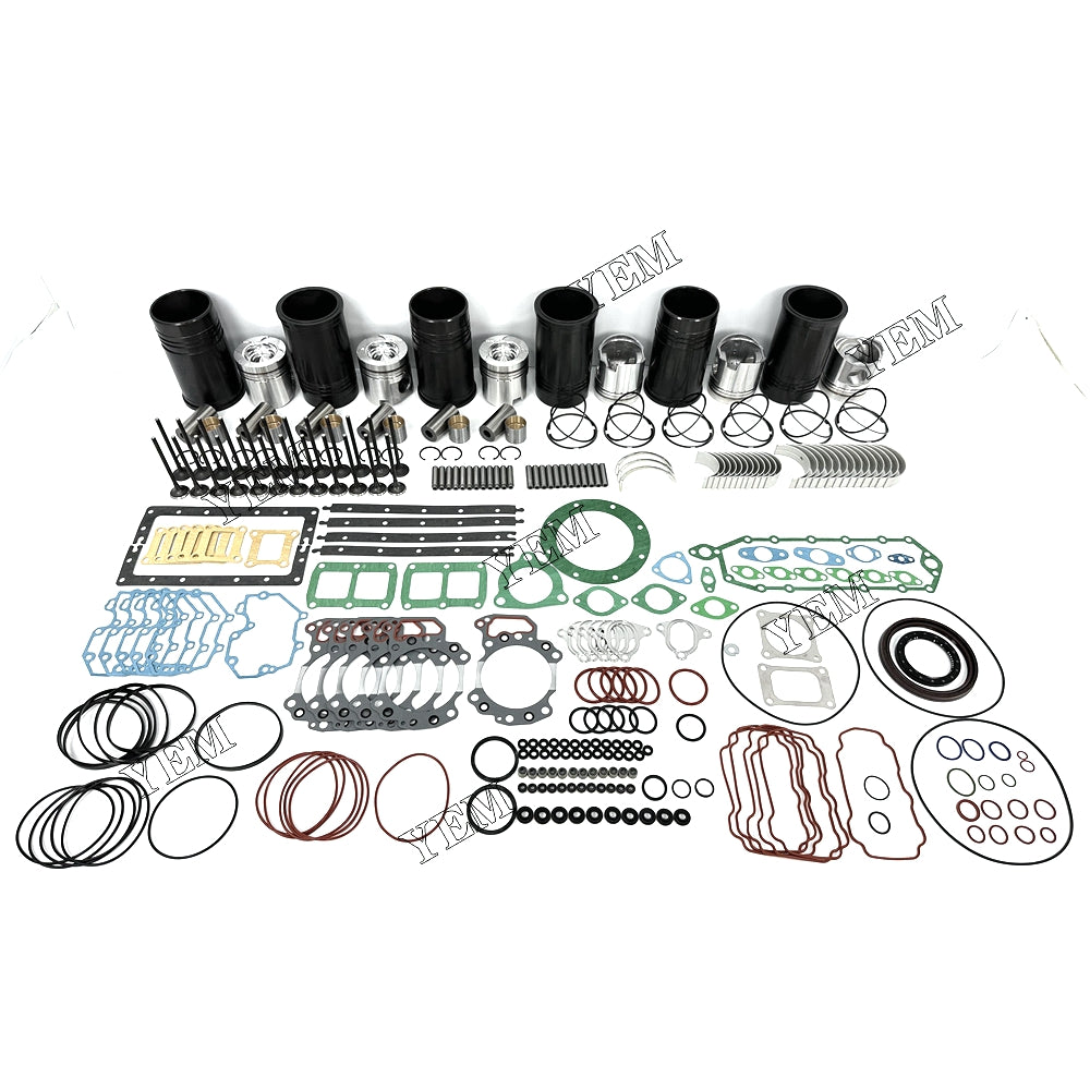 Fast Shipping competitive price Engine Overhaul Rebuild Kit With Gasket Bearing Valve Set For Komatsu 6D125 engine spare parts YEMPARTS