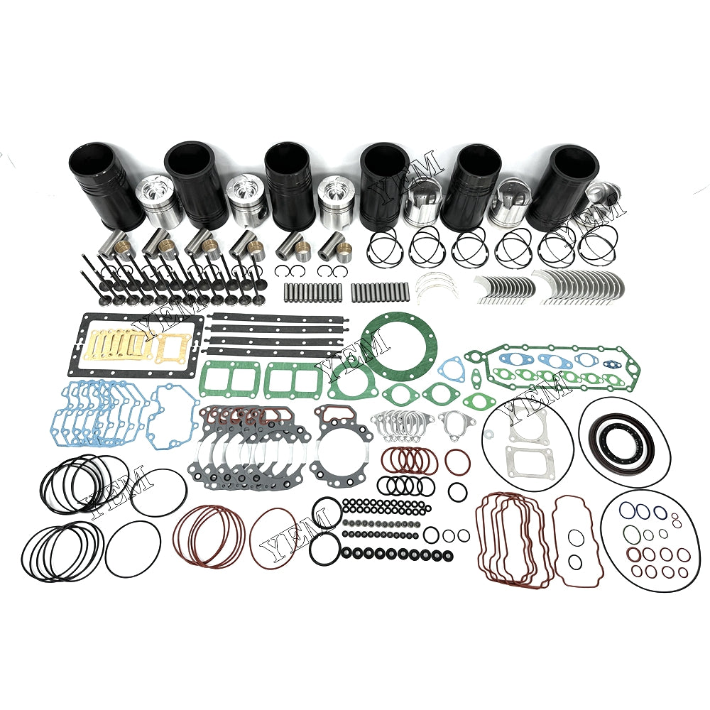 Fast Shipping competitive price Engine Overhaul Rebuild Kit With Gasket Bearing Valve Set For Komatsu 6D125 engine spare parts YEMPARTS