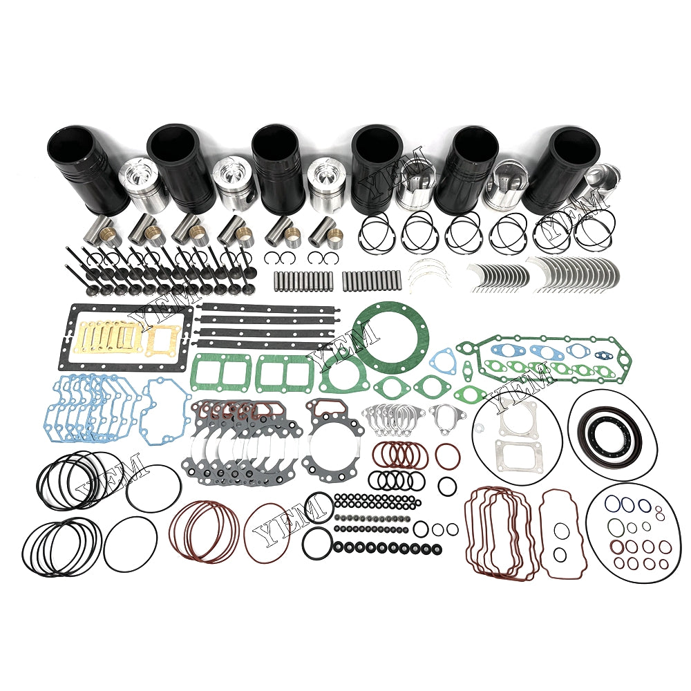 Fast Shipping competitive price Engine Overhaul Rebuild Kit With Gasket Bearing Valve Set For Komatsu 6D125 engine spare parts YEMPARTS