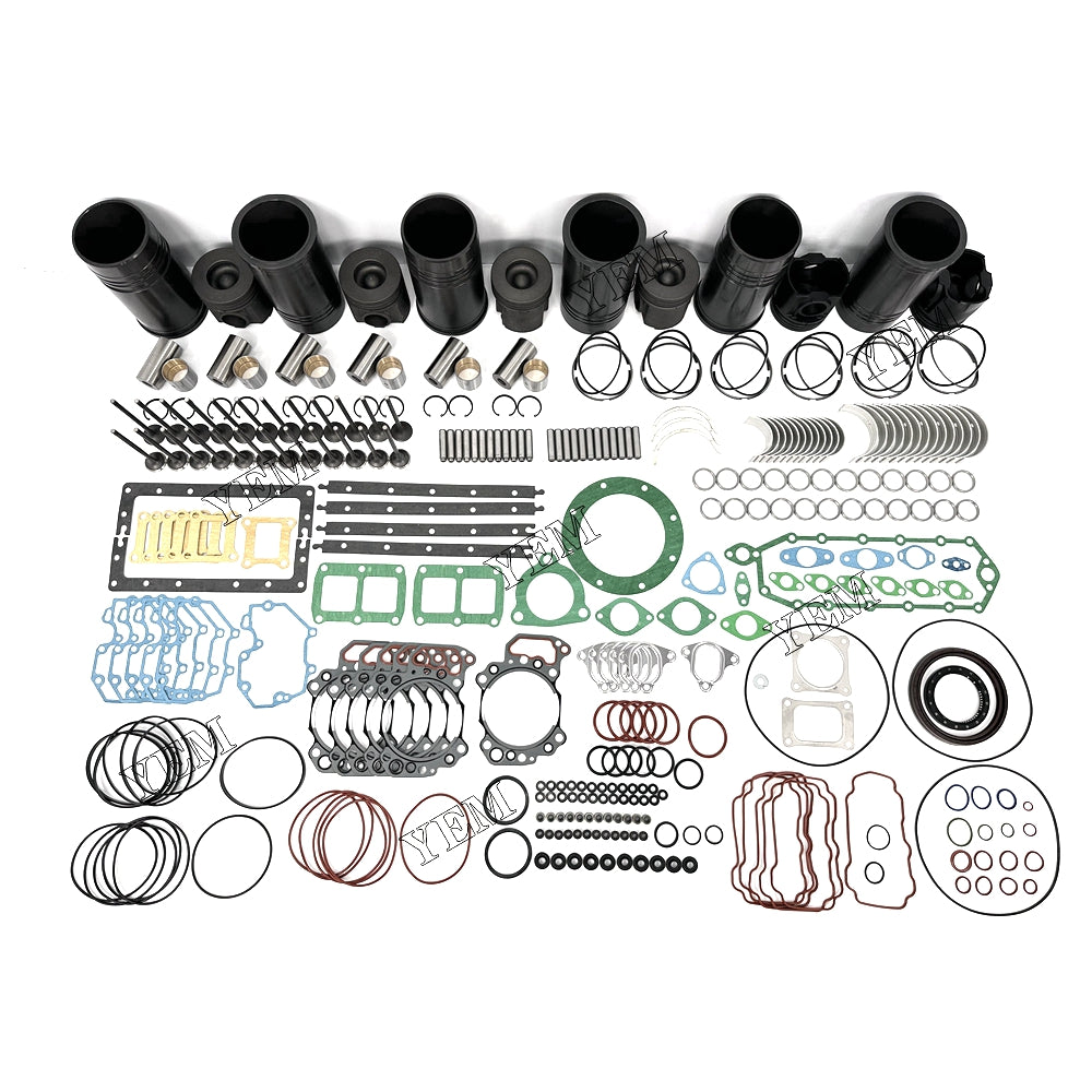 Fast Shipping Overhaul Rebuild Kit With Gasket Set Bearing-Valve Train For Komatsu 6D125 engine spare parts YEMPARTS