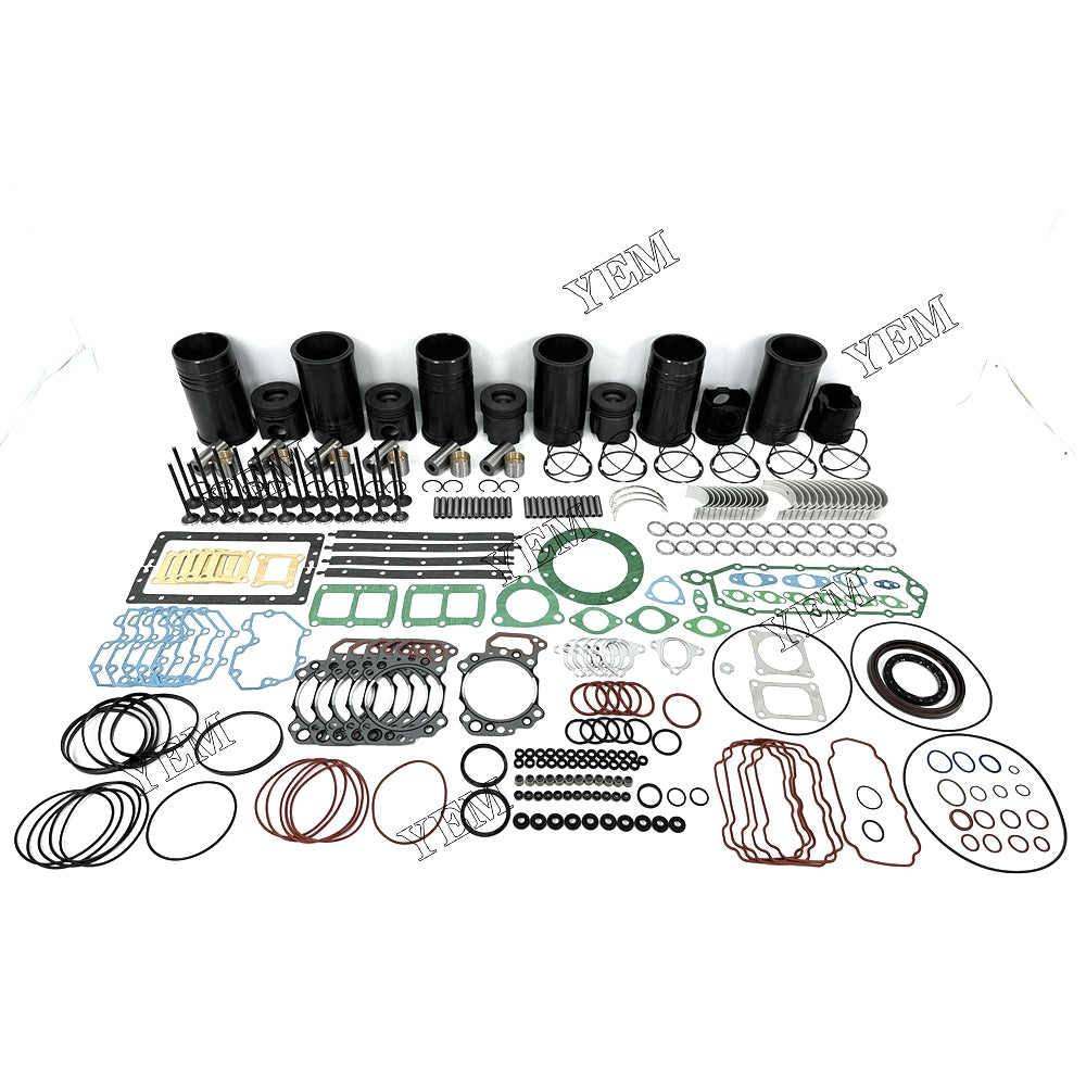 Fast Shipping Overhaul Rebuild Kit With Gasket Set Bearing-Valve Train For Komatsu 6D125 engine spare parts YEMPARTS