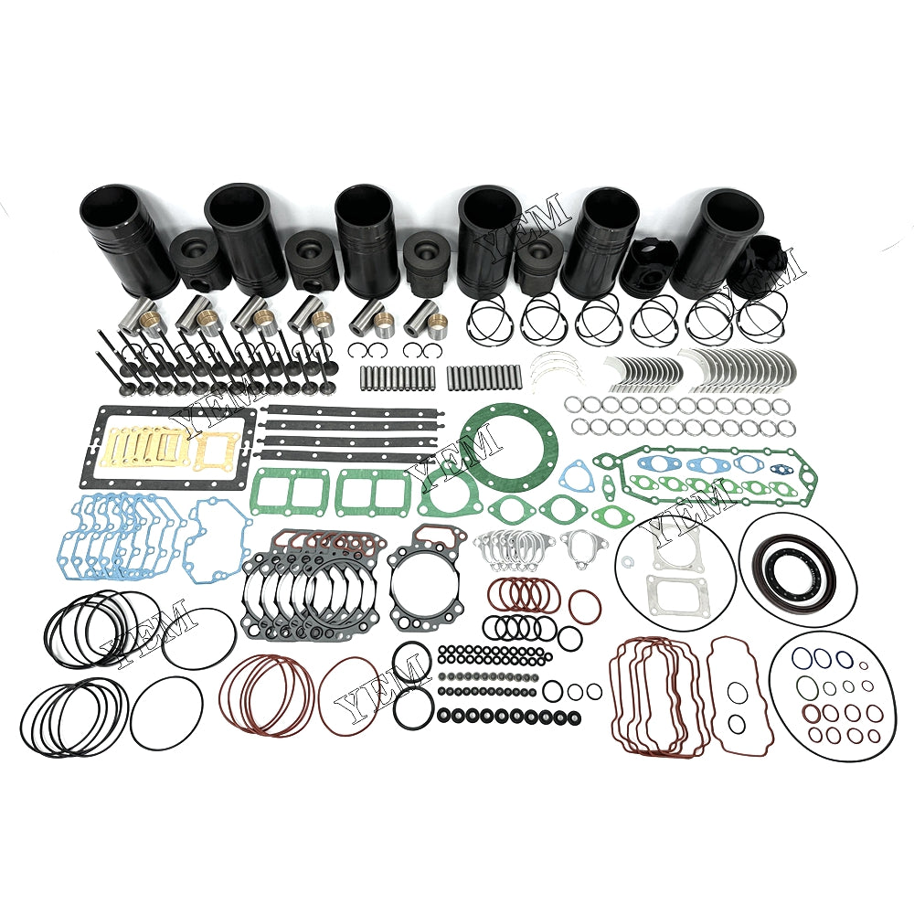 Fast Shipping Overhaul Rebuild Kit With Gasket Set Bearing-Valve Train For Komatsu 6D125 engine spare parts YEMPARTS