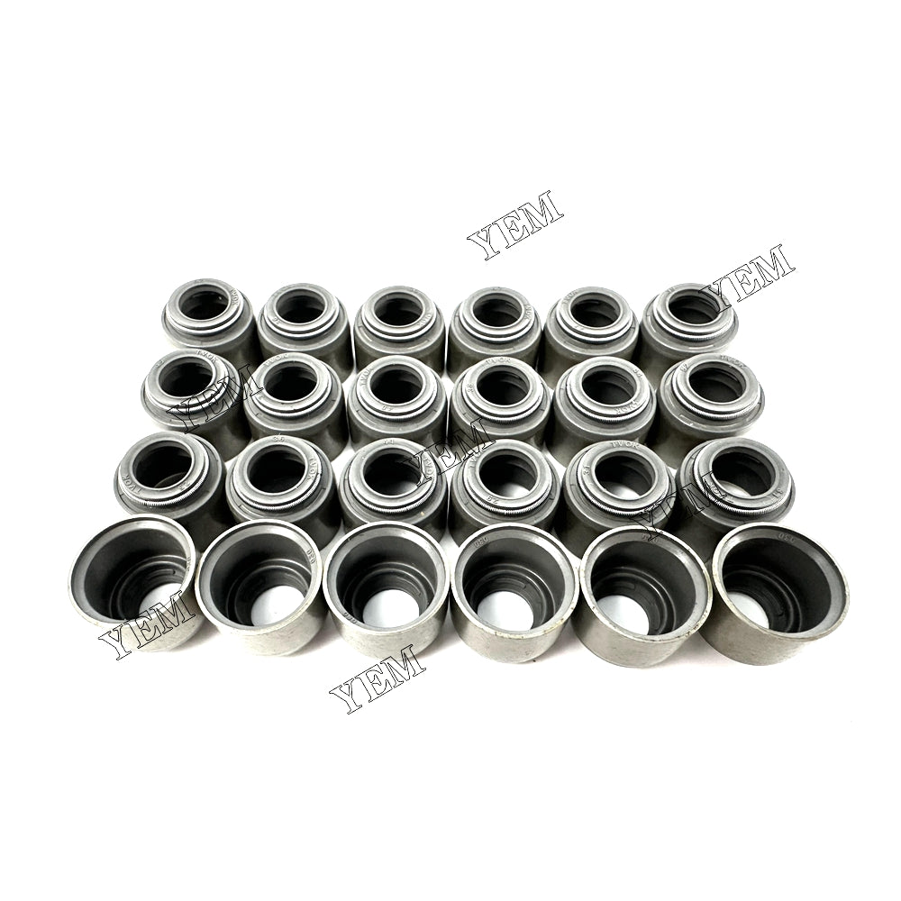 Fast Shipping 24PCS 6D140 Valve Oil Seal For Komatsu engine spare parts YEMPARTS