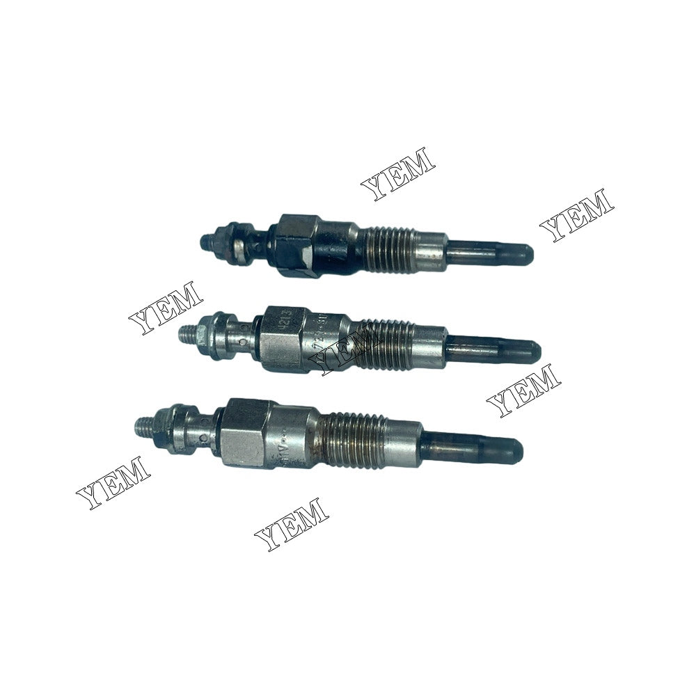 For Yanmar Glow Plug 3X 119125-77800 3TNM68 Engine Spare Parts YEMPARTS