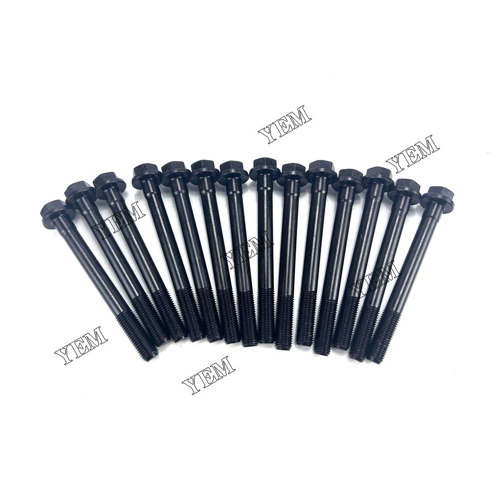 For Yanmar Cylinder Head Bolt 14x 3TNE88 Engine Spare Parts YEMPARTS