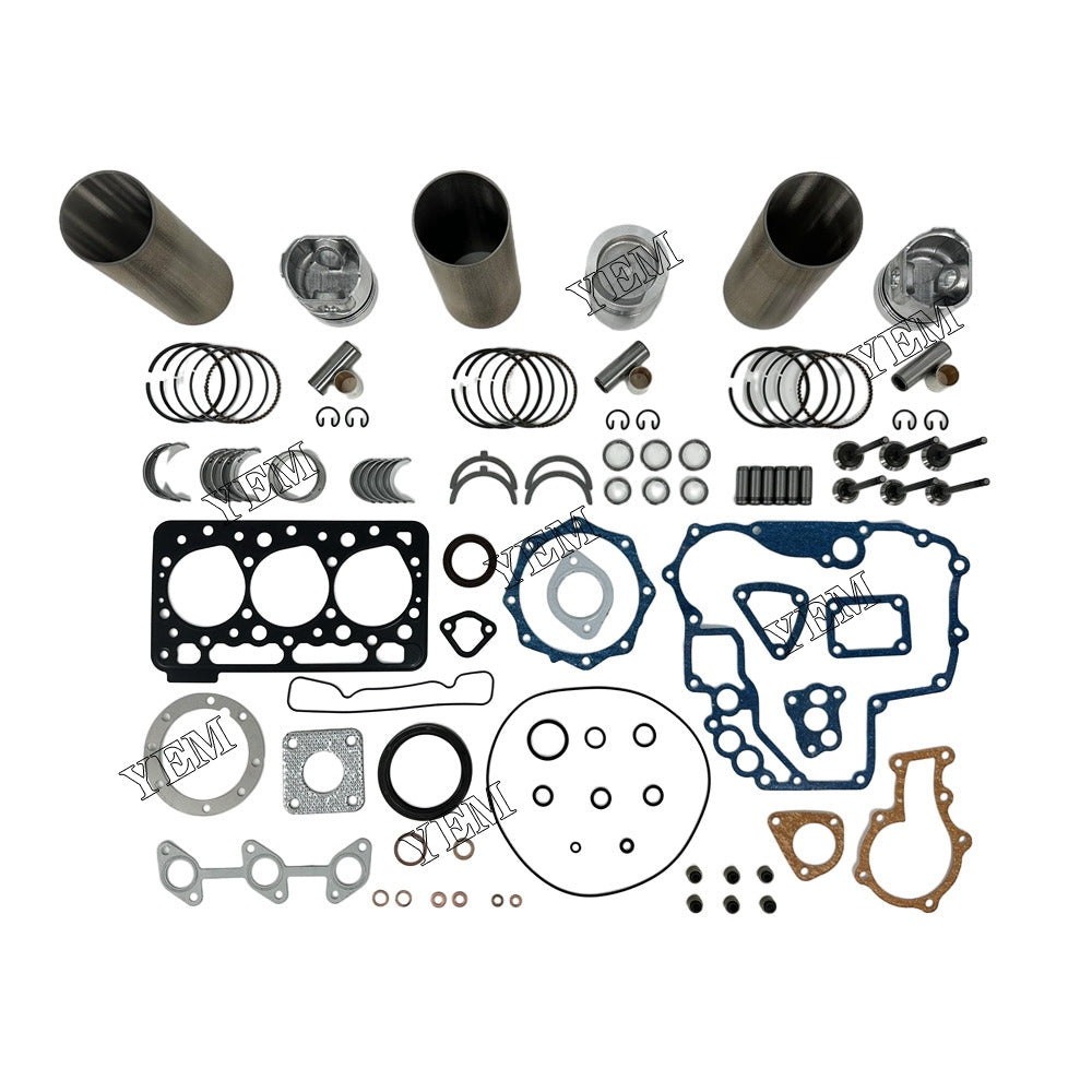 For Kubota Overhaul Rebuild Kit With Bearing Set Valve Train 3x part number 12691-21110 WG750 Engine Spare Parts YEMPARTS