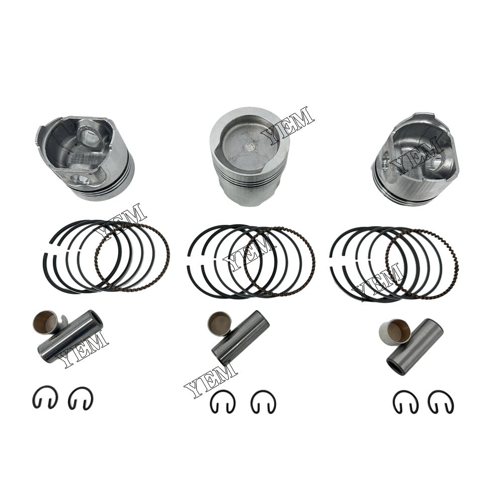 For Kubota Piston With Rings 3x part number 12691-21110 WG750 Engine Spare Parts YEMPARTS