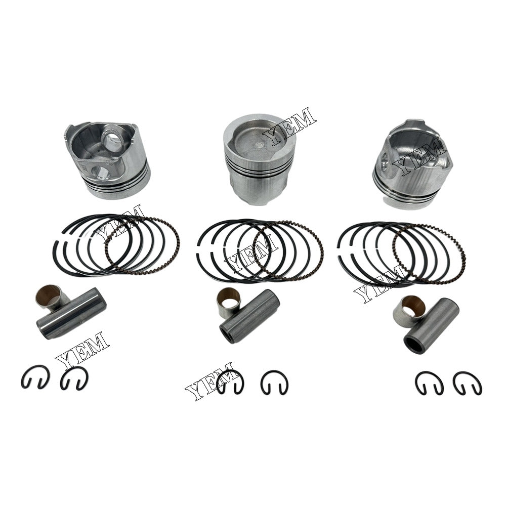 For Kubota Piston With Rings 3x part number 12691-21110 WG750 Engine Spare Parts YEMPARTS