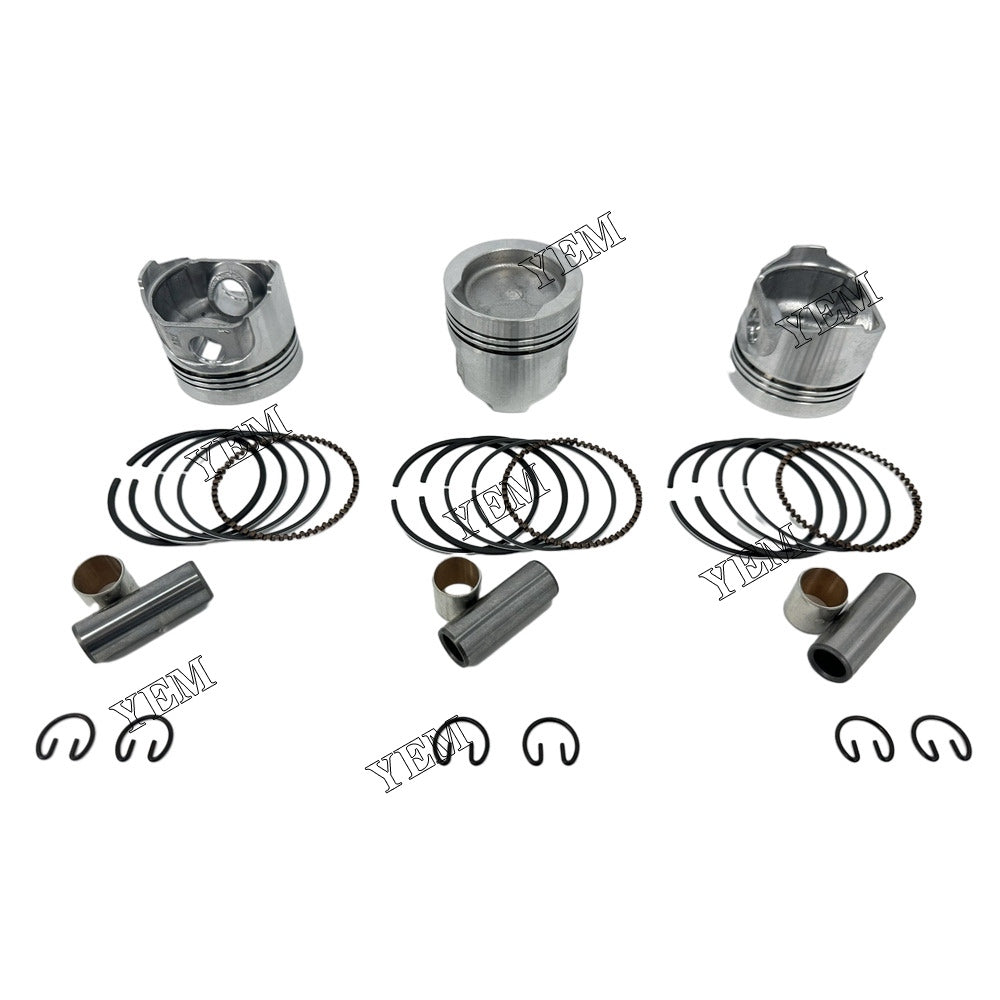 For Kubota Piston With Rings 3x part number 12691-21110 WG750 Engine Spare Parts YEMPARTS