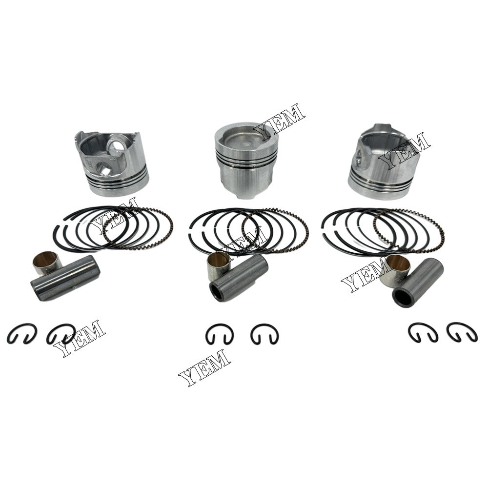 For Kubota Piston With Rings 3x part number 12691-21110 WG750 Engine Spare Parts YEMPARTS