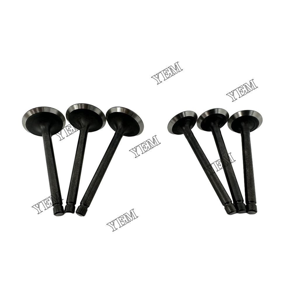 For Kubota intake and exhaust valves 3x part number EG561-13110 EG561-13120 WG972 Engine Spare Parts YEMPARTS