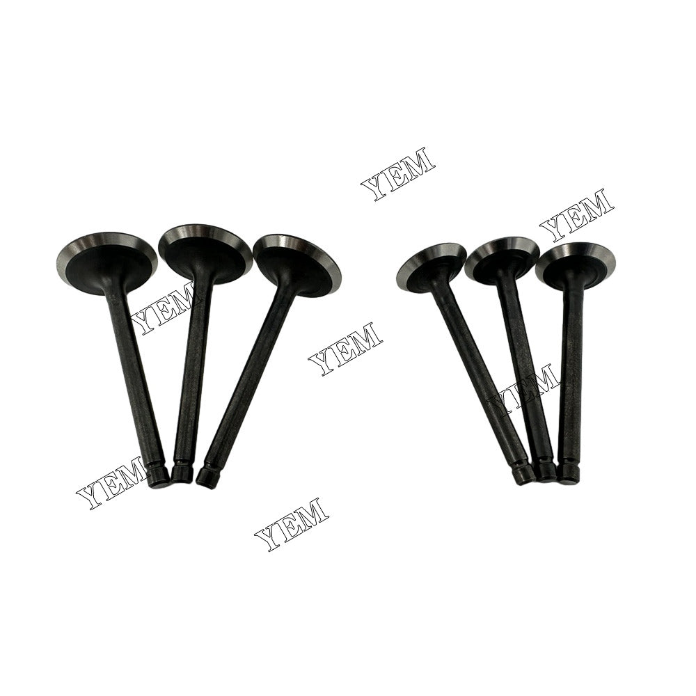 For Kubota intake and exhaust valves 3x part number EG561-13110 EG561-13120 WG972 Engine Spare Parts YEMPARTS