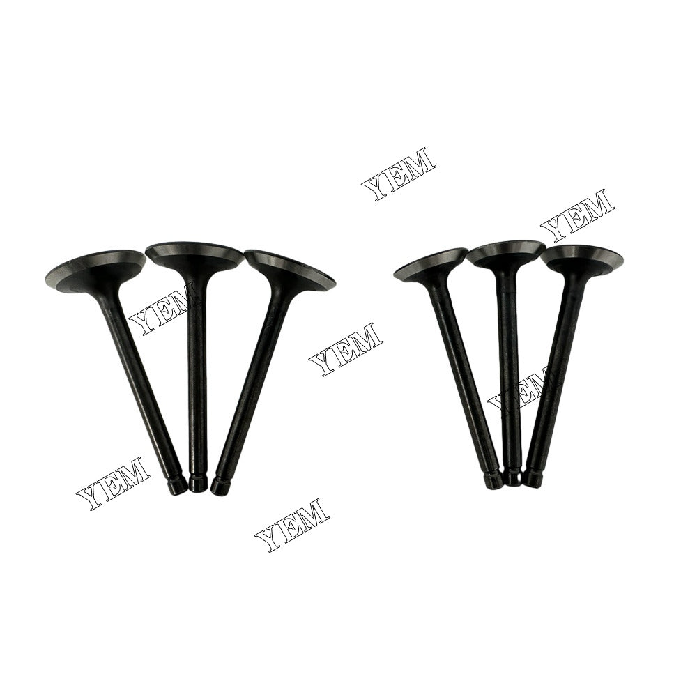 For Kubota intake and exhaust valves 3x part number EG561-13110 EG561-13120 WG972 Engine Spare Parts YEMPARTS