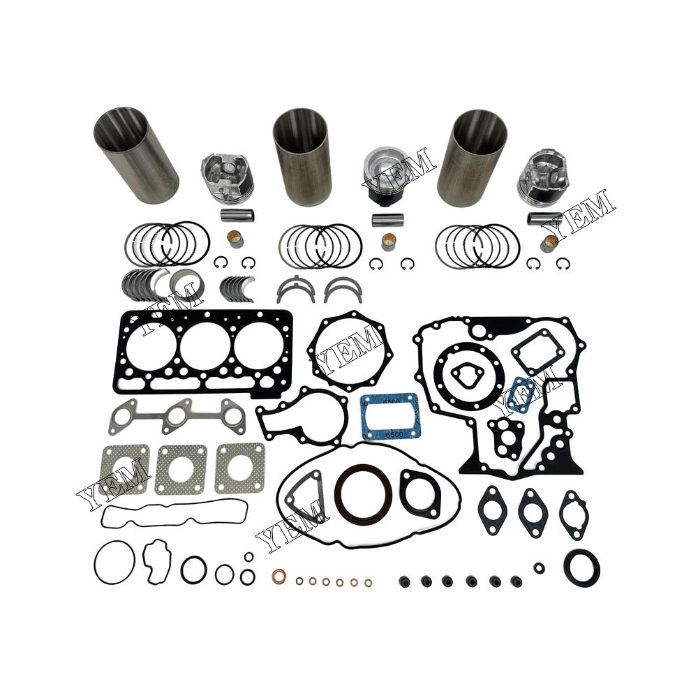 For Kubota Overhaul Kit With Bearing Set 3x part number EG561-21110 WG972 Engine Spare Parts YEMPARTS