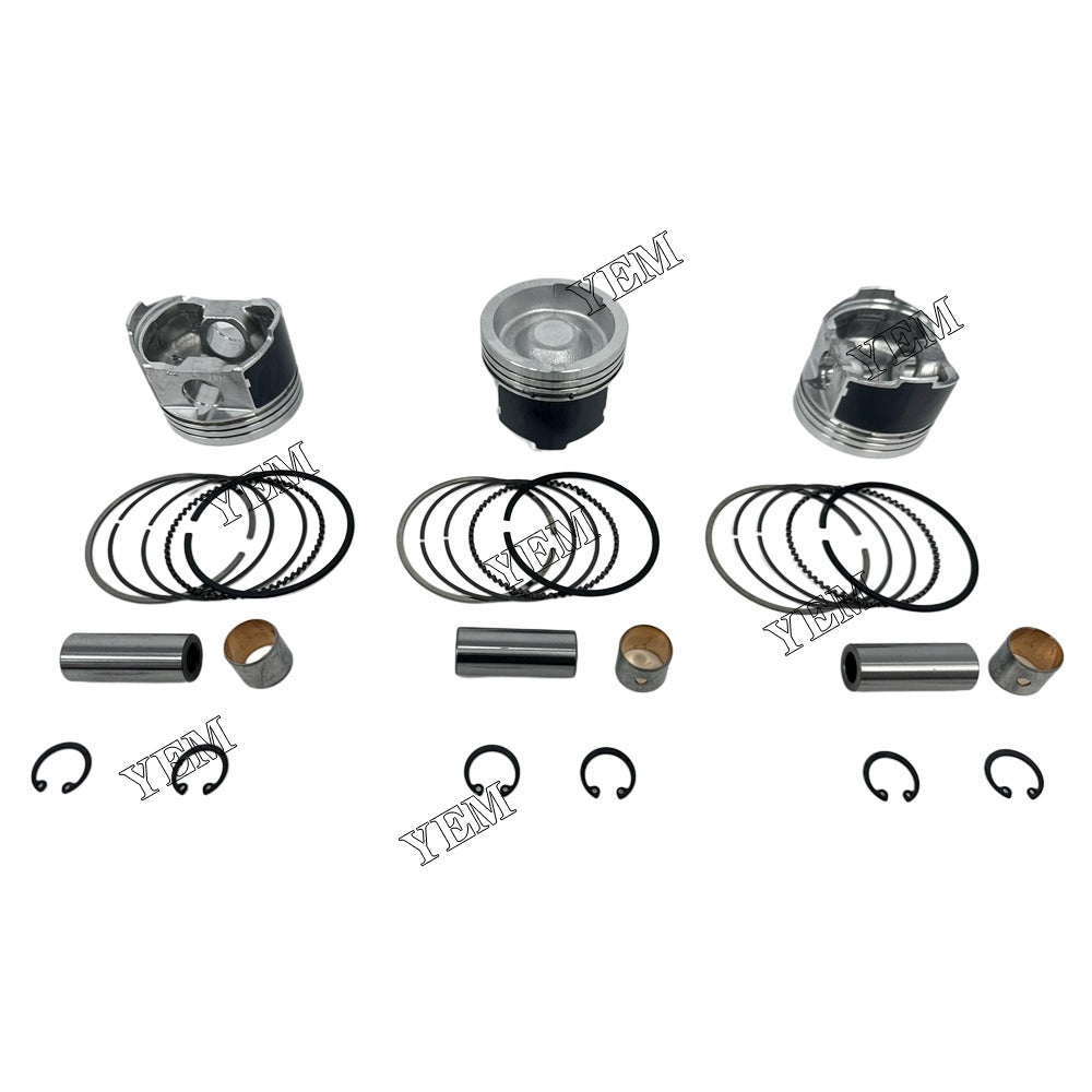 For Kubota Piston With Rings 3x part number EG561-21110 WG972 Engine Spare Parts YEMPARTS