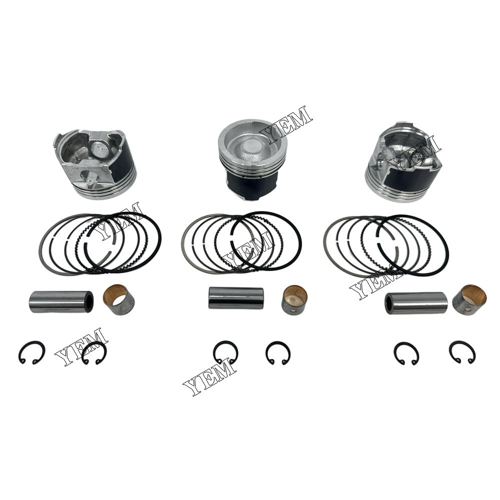 For Kubota Piston With Rings 3x part number EG561-21110 WG972 Engine Spare Parts YEMPARTS