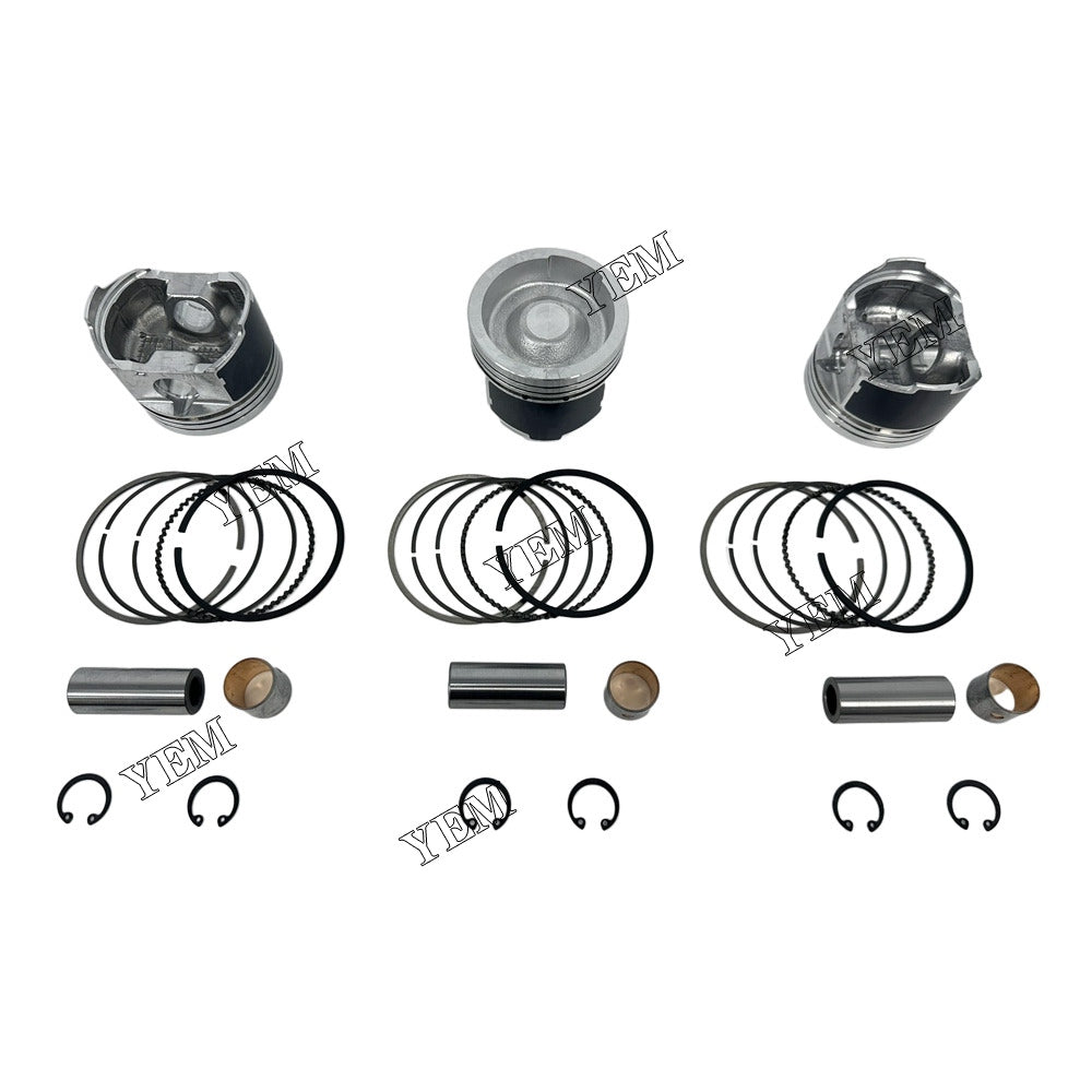 For Kubota Piston With Rings 3x part number EG561-21110 WG972 Engine Spare Parts YEMPARTS