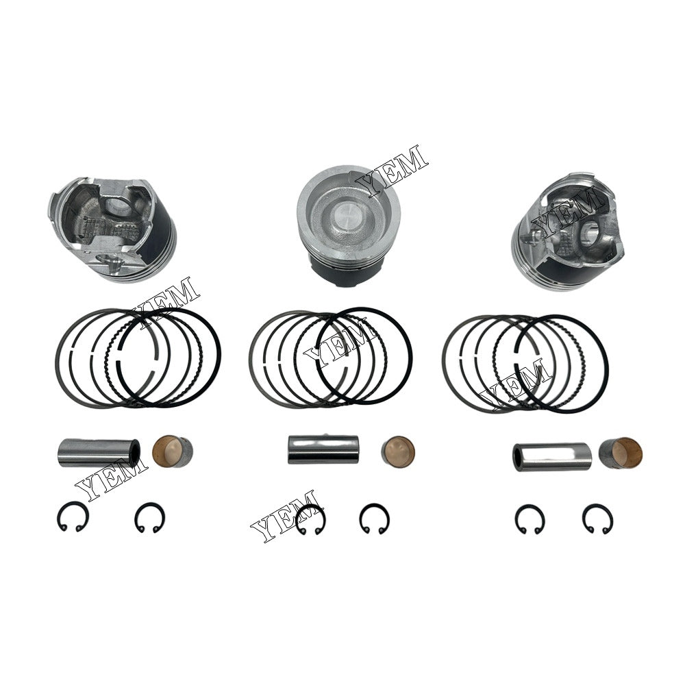 For Kubota Piston With Rings 3x part number EG561-21110 WG972 Engine Spare Parts YEMPARTS