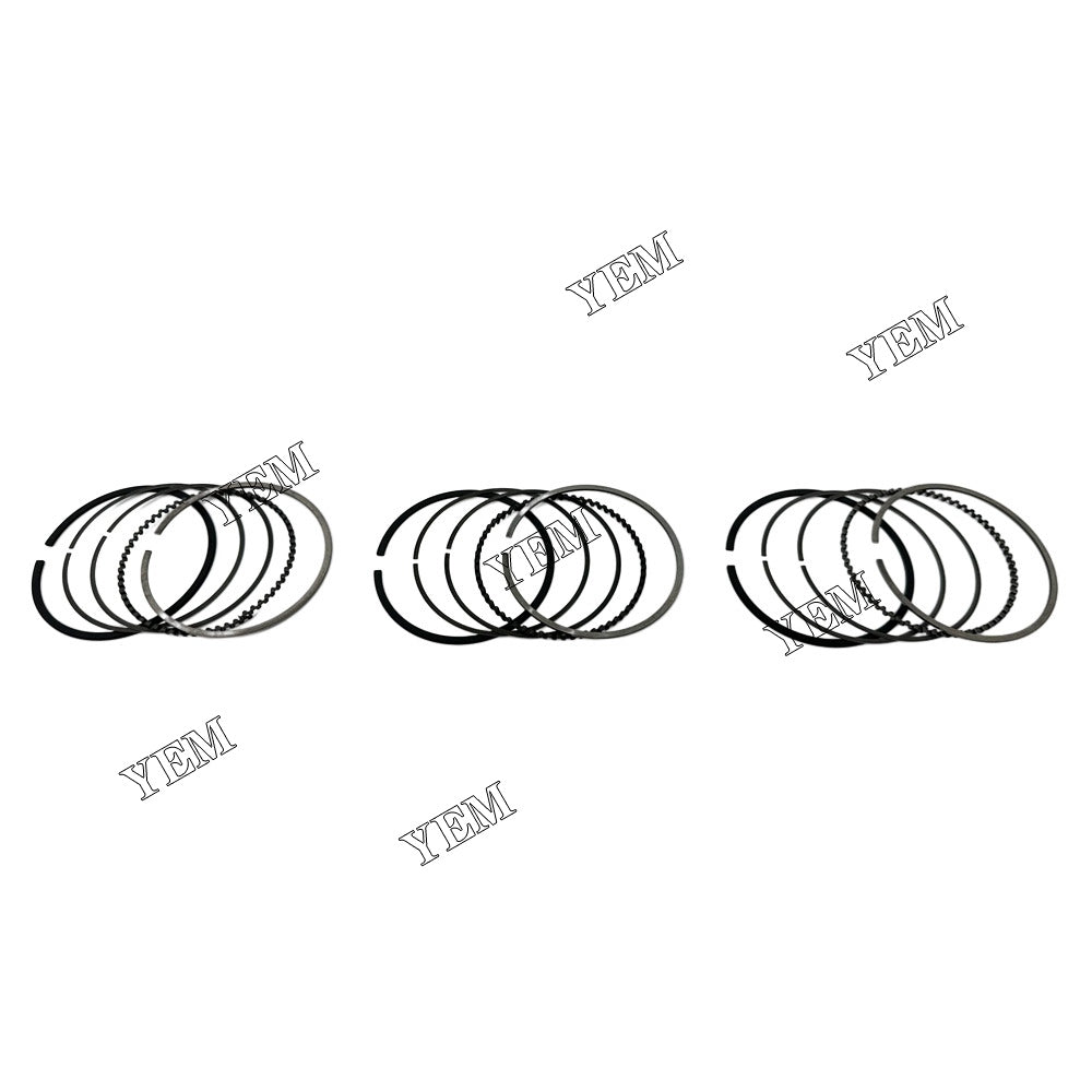 For Kubota Piston Rings Set STD 3x part number EG561-21050 WG972 Engine Spare Parts YEMPARTS