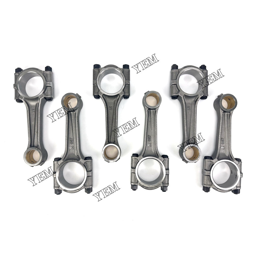 For Mitsubishi Connecting Rod 6x 5I-7668 34319-01012 30662 S6K Engine Spare Parts YEMPARTS
