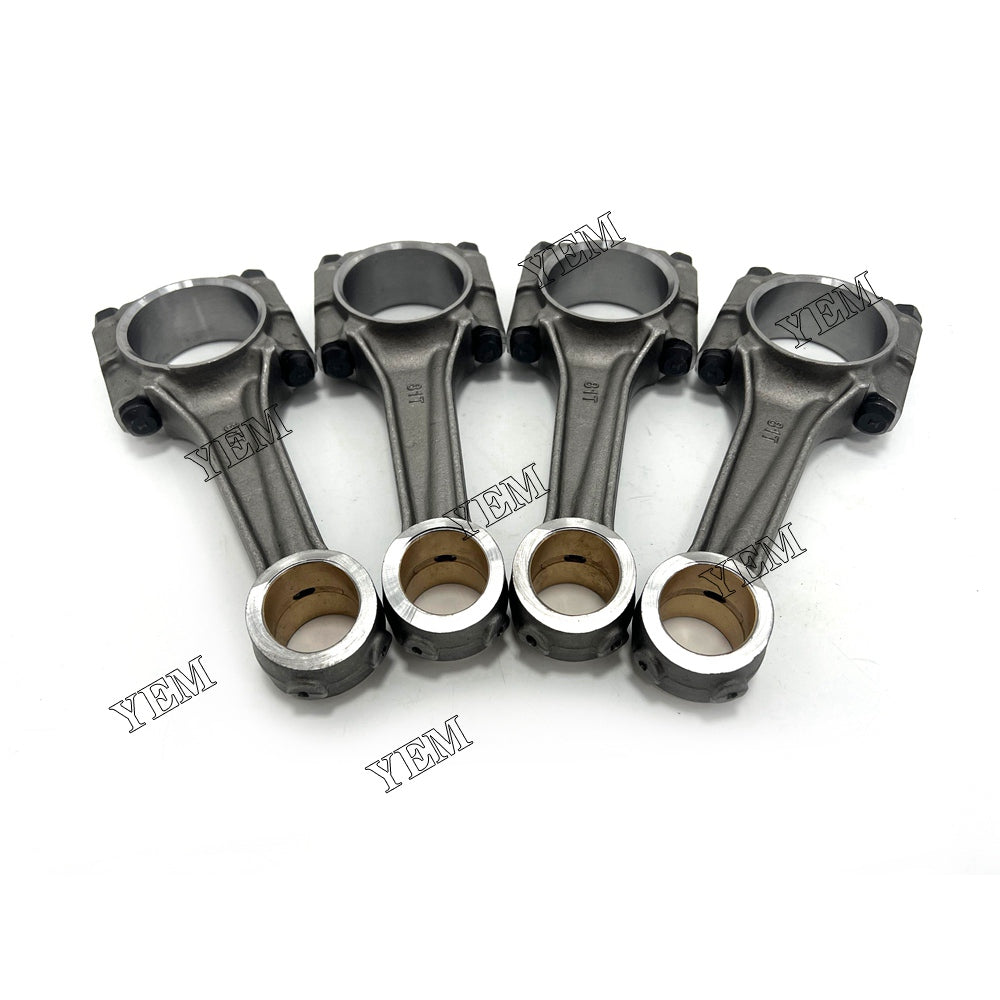 For Mitsubishi Connecting Rod 4x 4D33 Engine Spare Parts YEMPARTS