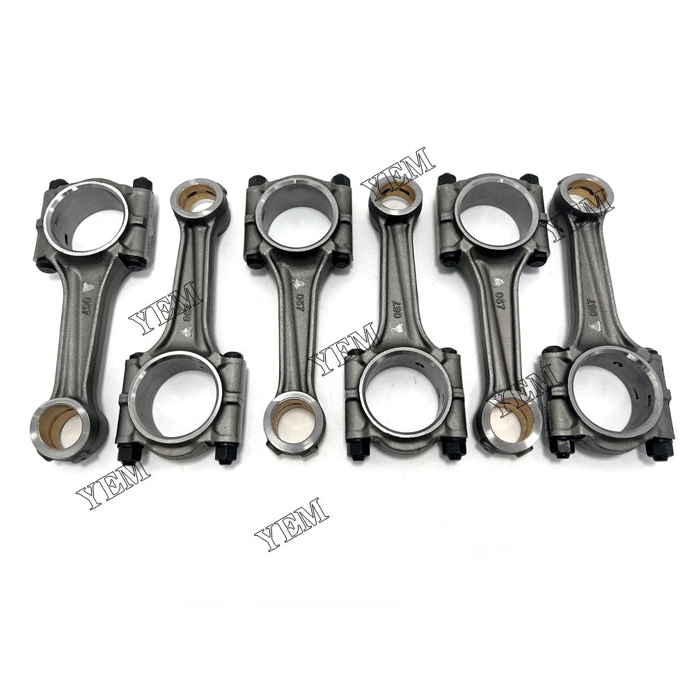 For Mitsubishi Connecting Rod 6x 6D31 Engine Spare Parts YEMPARTS