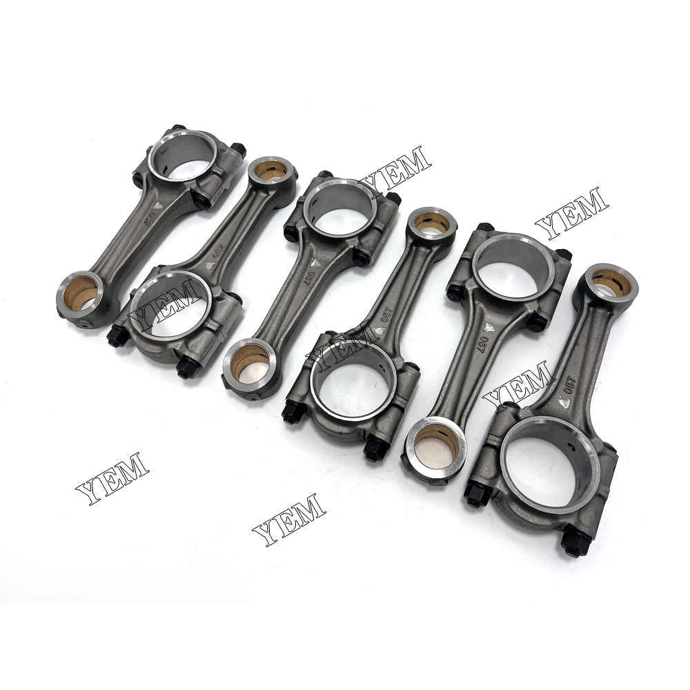 For Mitsubishi Connecting Rod 6x 6D31 Engine Spare Parts YEMPARTS