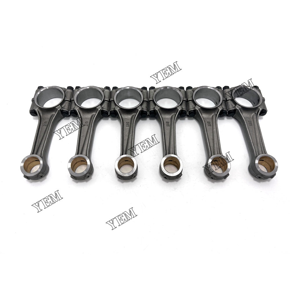 For Mitsubishi Connecting Rod 6x 6D31 Engine Spare Parts YEMPARTS