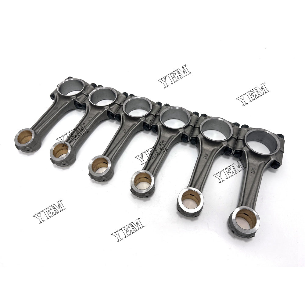 For Mitsubishi Connecting Rod 6x 6D31 Engine Spare Parts YEMPARTS