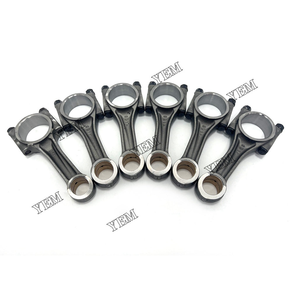 For Mitsubishi Connecting rod with wrong mouth oblique mouth 6x 6D14 Engine Spare Parts YEMPARTS