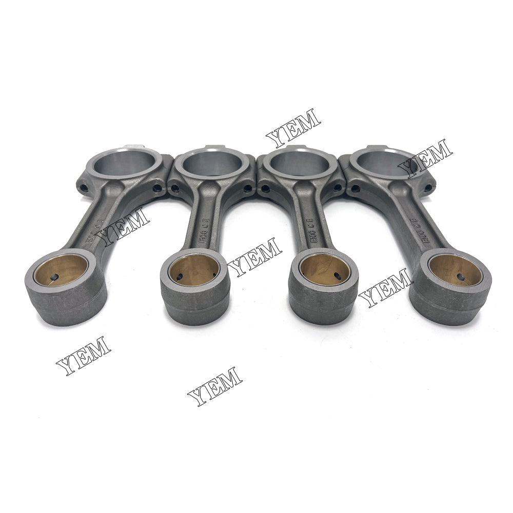 For Yanmar Connecting Rod 4x YM123900-23000 4TNV106 Engine Spare Parts YEMPARTS