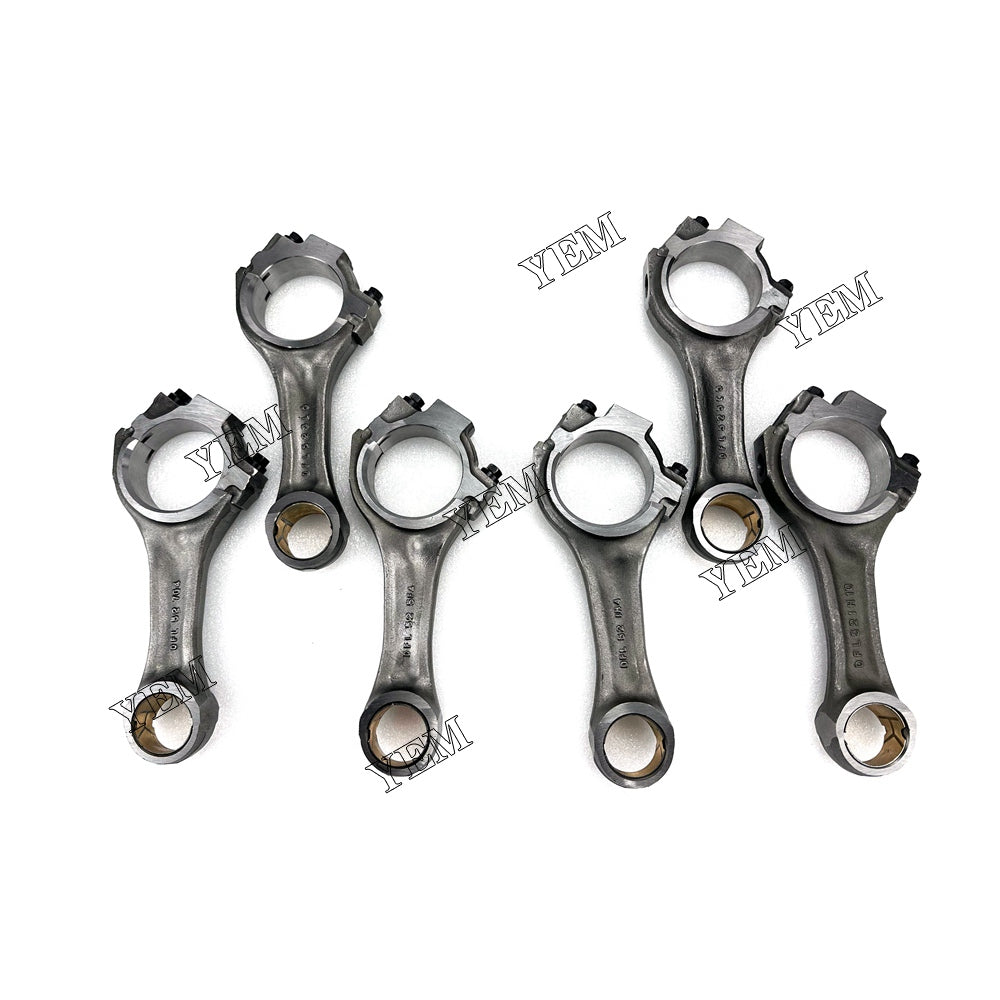 For Komatsu Connecting Rod 6x EQ1141 3942581 3901569 6D102 Engine Spare Parts YEMPARTS