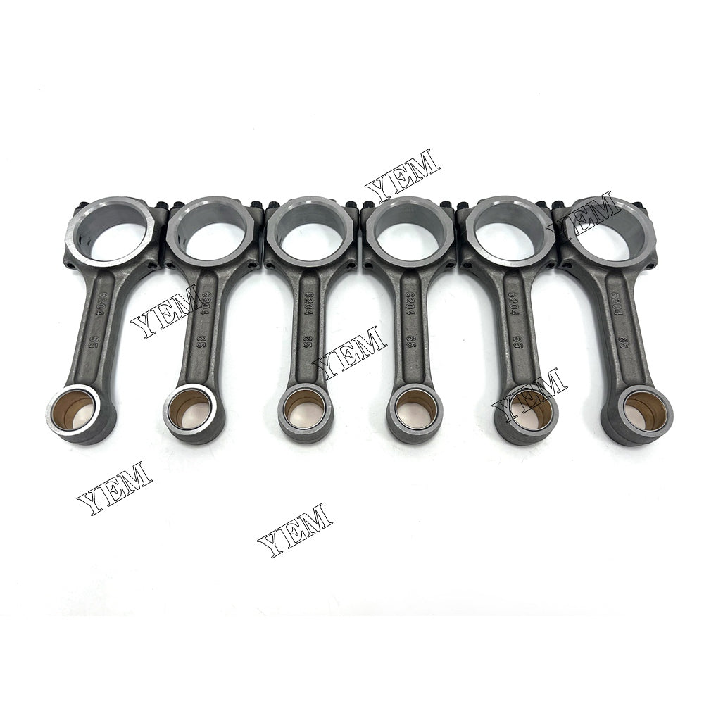 For Komatsu Connecting rod with wrong mouth flat mouth 6x 6D95 Engine Spare Parts YEMPARTS