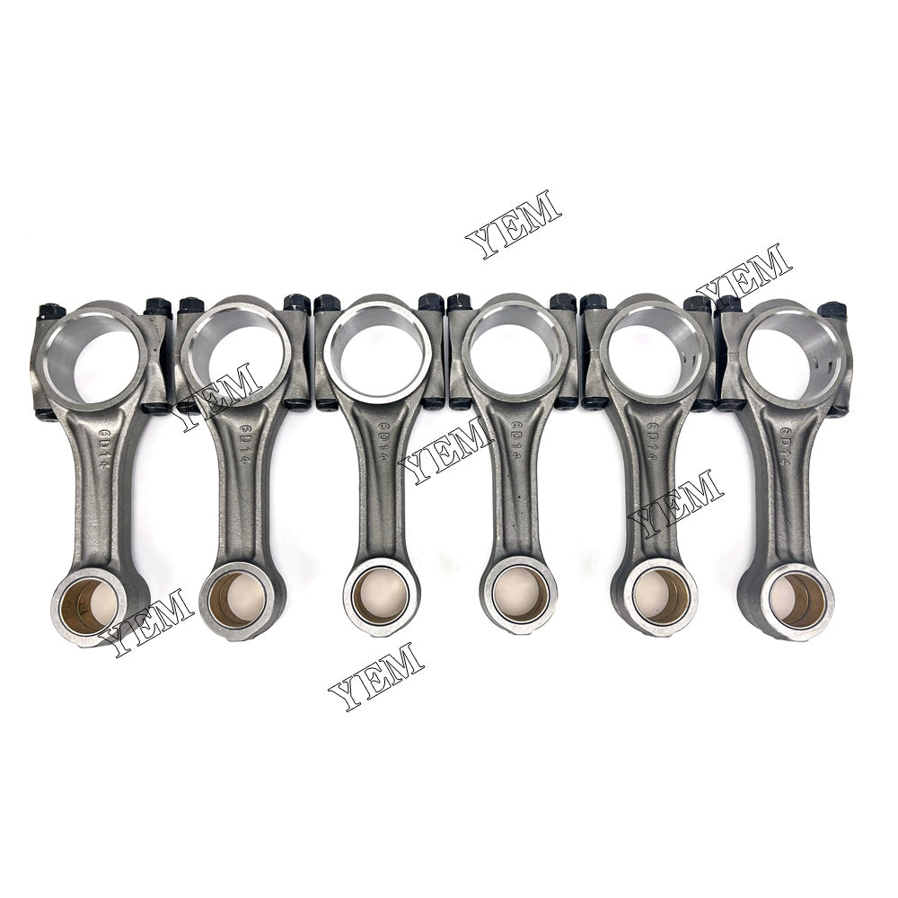 For Mitsubishi Connecting rod with wrong mouth flat mouth 6x 6D14 Engine Spare Parts YEMPARTS