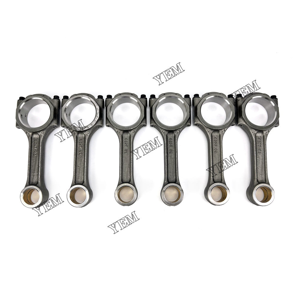 For Komatsu Connecting rod with wrong mouth oblique mouth 6x 6D95 Engine Spare Parts YEMPARTS