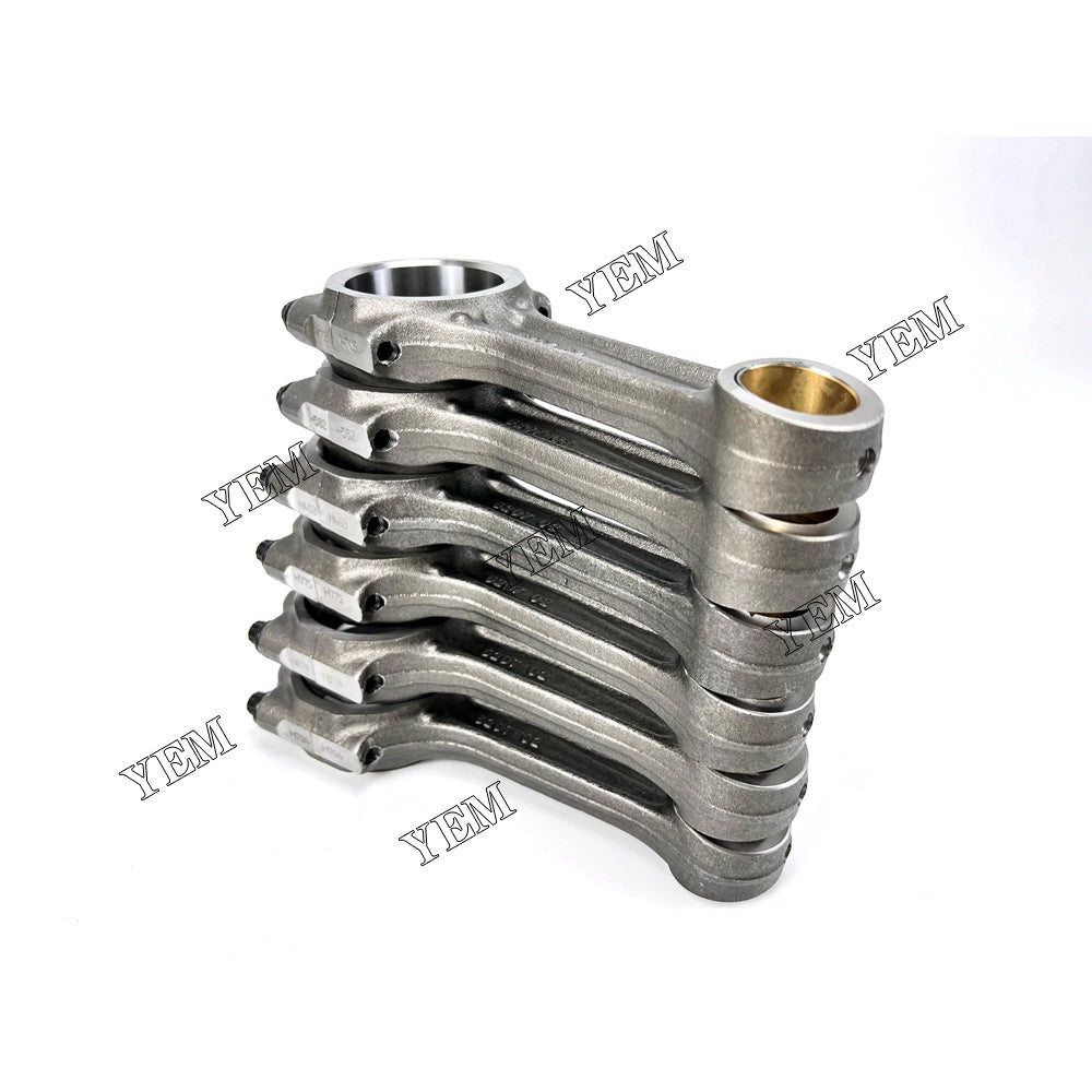 For Komatsu Connecting rod with wrong mouth oblique mouth 6x 6D95 Engine Spare Parts YEMPARTS