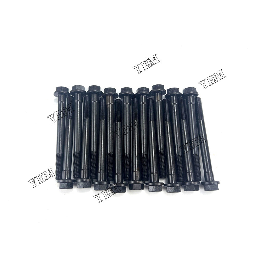 For Yanmar Cylinder Head Bolt 18x 4TNV88 Engine Spare Parts YEMPARTS