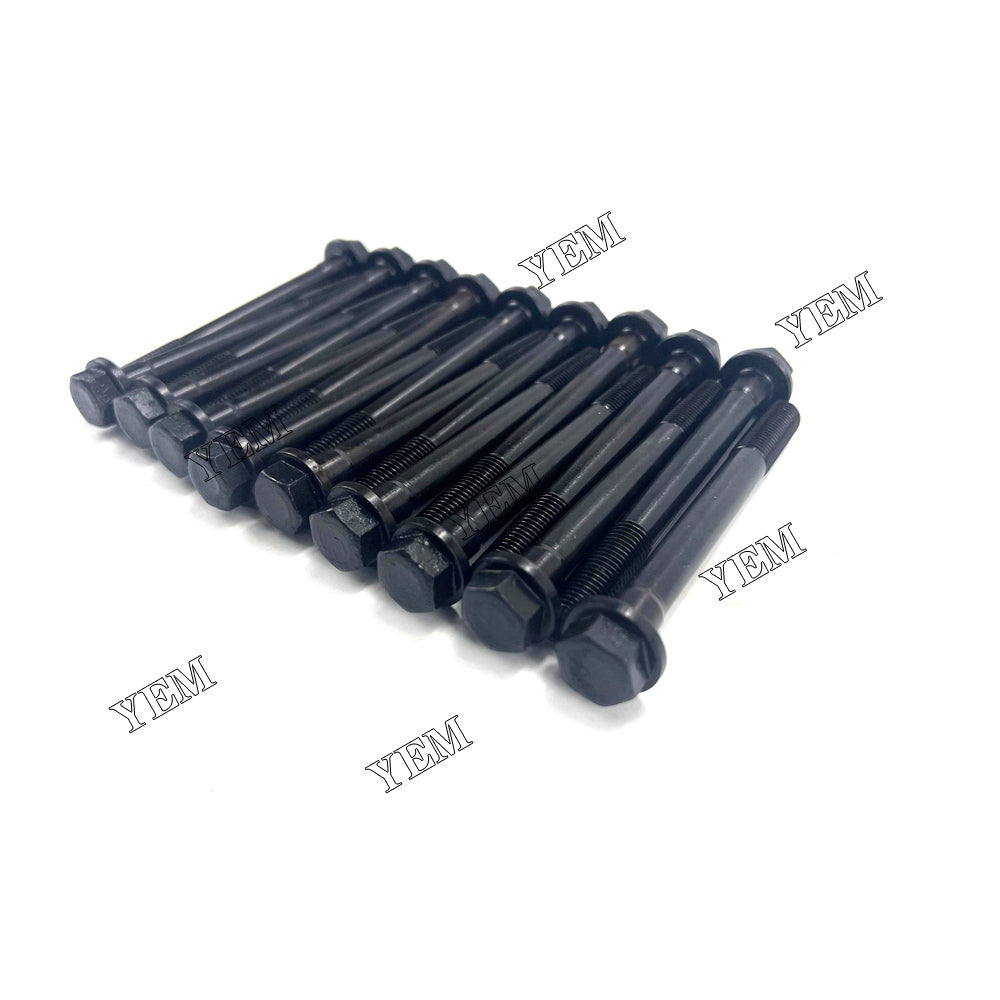 For Yanmar Cylinder Head Bolt 18x 4TNE84 Engine Spare Parts YEMPARTS