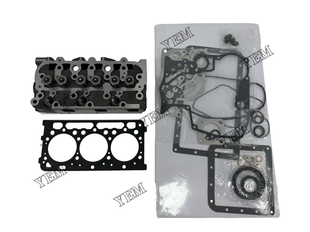 For Kubota Cylinder Head Assy+Full Gasket Kit D902 Engine Spare Parts YEMPARTS