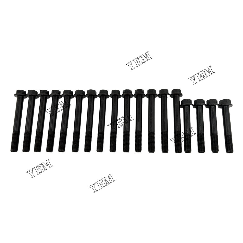 For Perkins Cylinder Head Bolt 14x 404D-22 Engine Spare Parts YEMPARTS