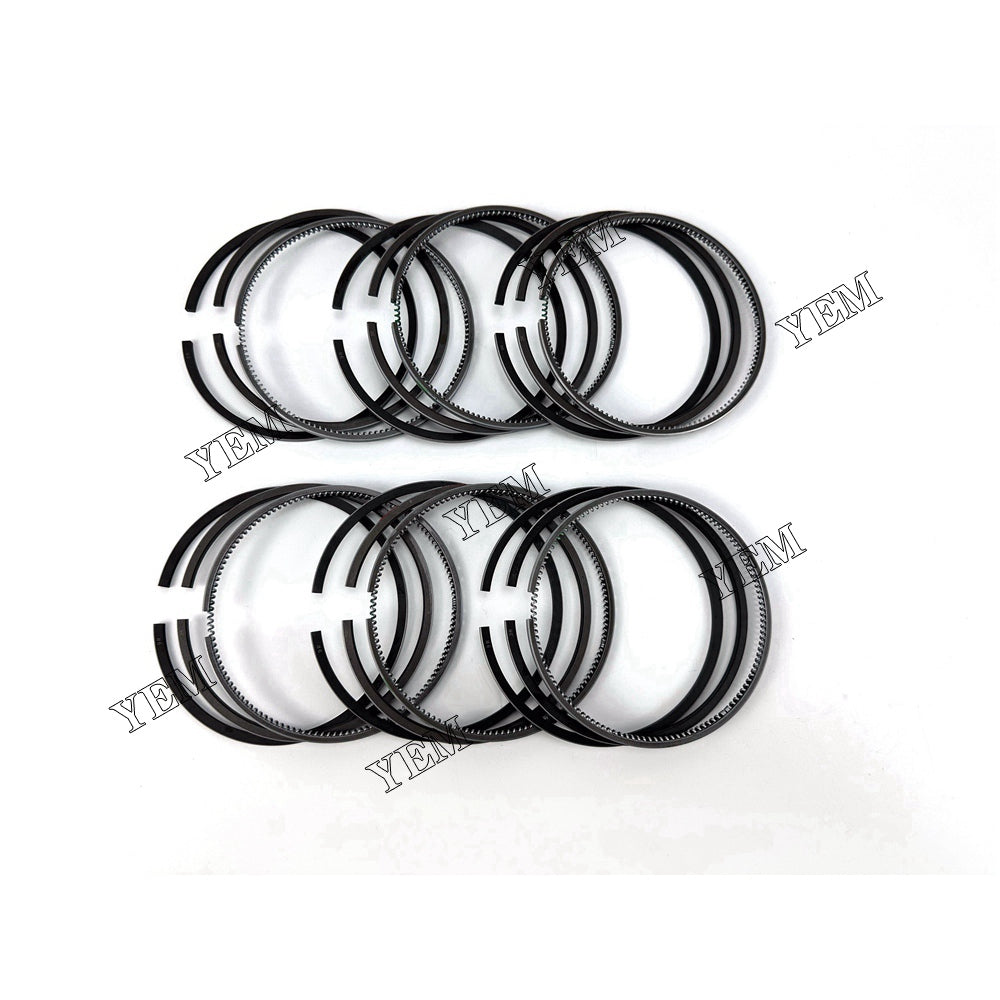 For Mitsubishi Piston Rings Set STD 6x 6D31 Engine Spare Parts YEMPARTS