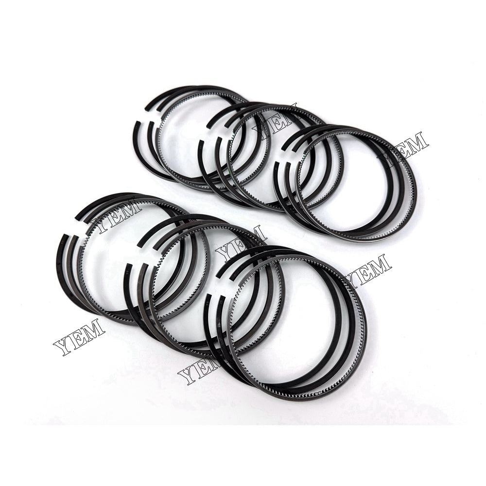 For Mitsubishi Piston Rings Set STD 6x 6D31 Engine Spare Parts YEMPARTS