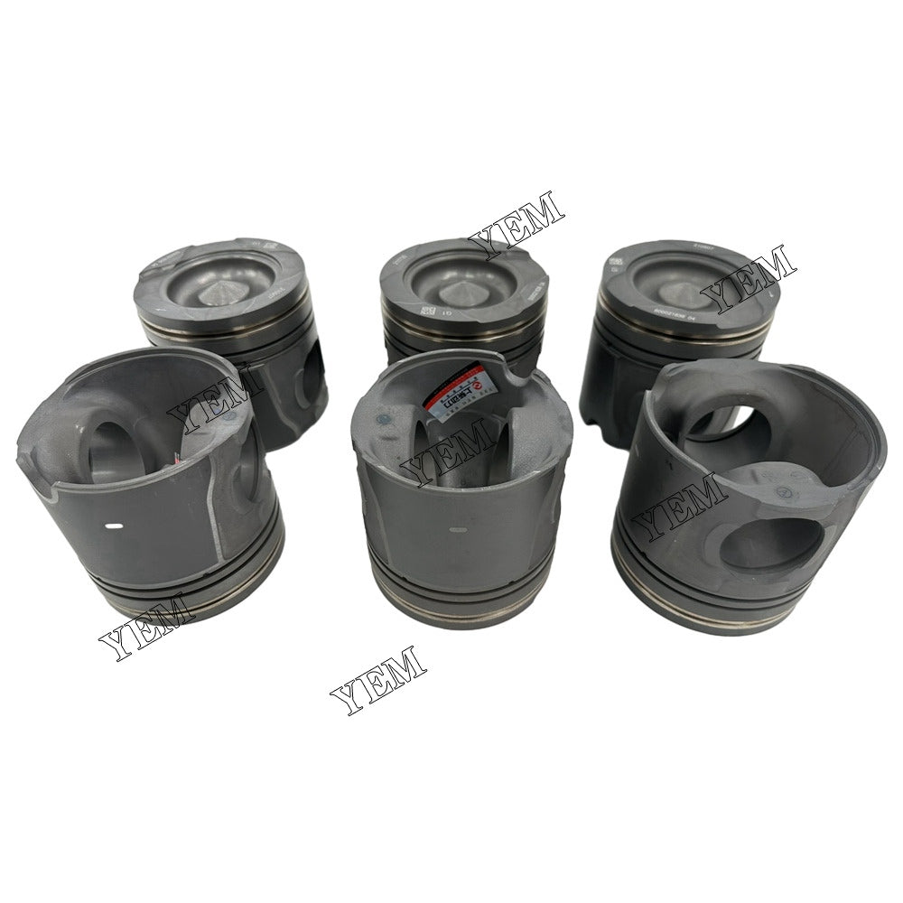 For Piston STD 128mm 6x S00021636+04 6ETAA11.8 Engine Spare Parts YEMPARTS