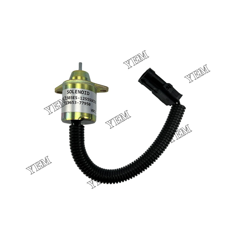 For Yanmar Stop Solenoid SA-4562T SA-5213 1503ES-12S5SUC5S 119653-77950 119285-77950 4TNV94 Engine Parts YEMPARTS