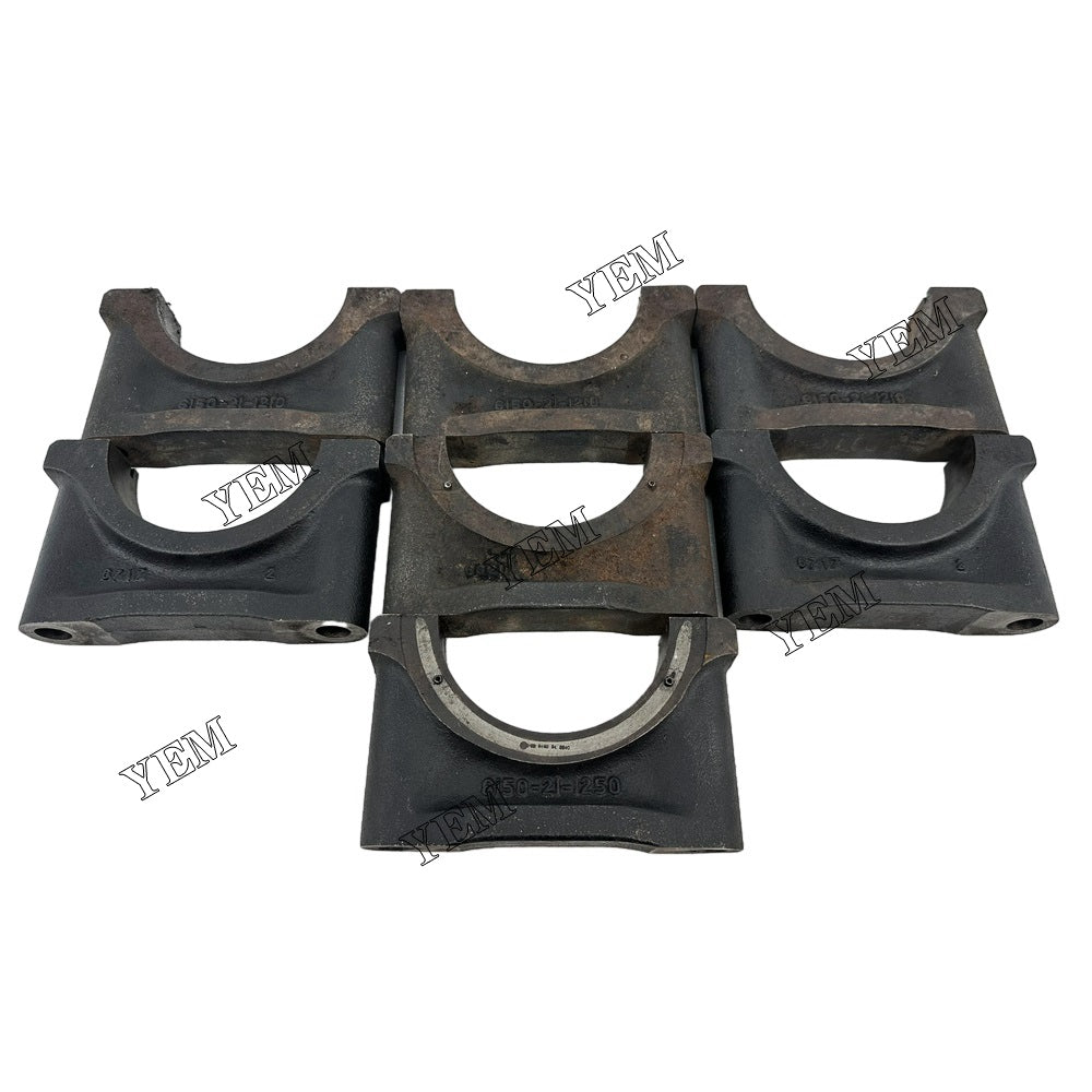 6150-21-1250 6150-21-1210 Main Bearing Case 6D125 Engine For Komatsu spare parts YEMPARTS