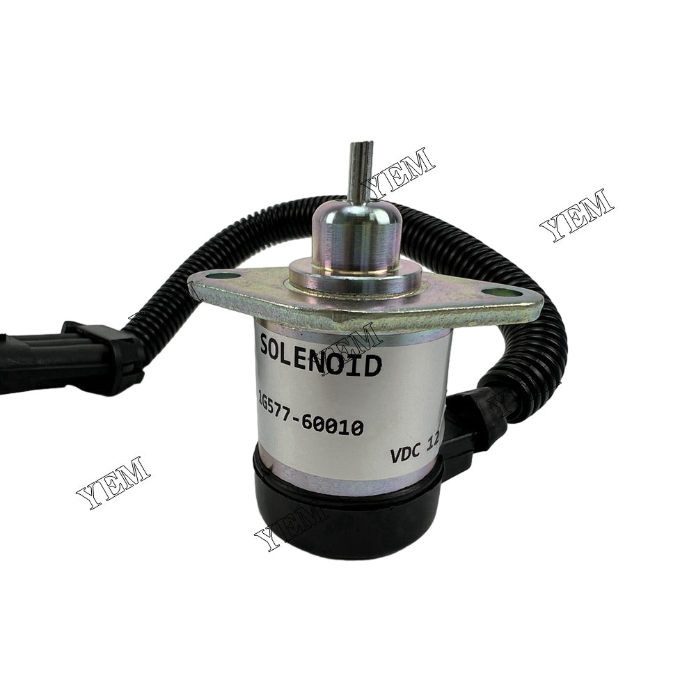 For Kubota Stop Solenoid 12V 1G577-60010 1G577-60011 V3800 Engine Parts YEMPARTS