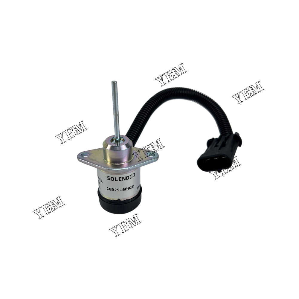 Stop Solenoid YK203-12V 1503ES-12A5UC4S 6684826 1G925-60011 For Kubota Engine V3300 YEMPARTS