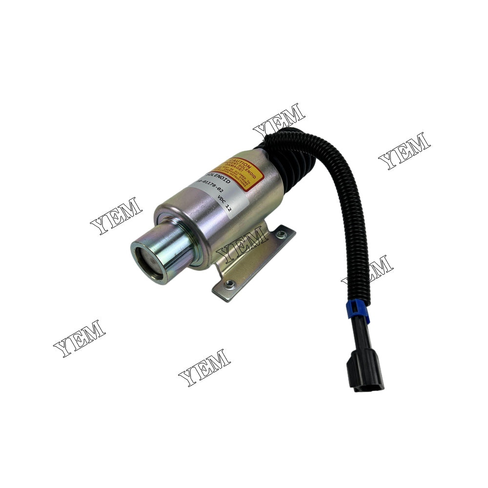 For Kubota Stop Solenoid 10-01178-02 10-01178-04 V2203 Engine Parts YEMPARTS